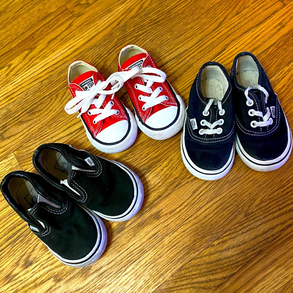Boys Size 5 Vans/Converse Bundle